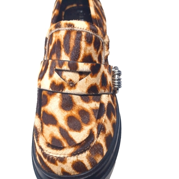 Gianni Bini sz 6.Maxxwelle leopard print Faux Calf Hair Platform  Shoes - Picture 3 of 6